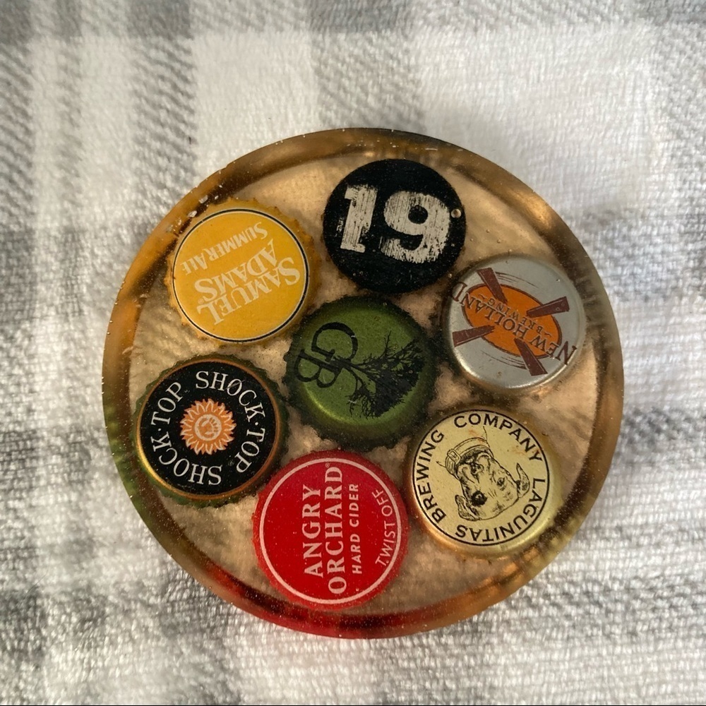 Etsy Custom Round Beer Bottle Caps Drink Coaster